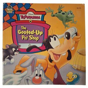Disneys Toontown The Goofed-Up Pet Shop Vintage Book 1995 Margaret Snyder Goofy
